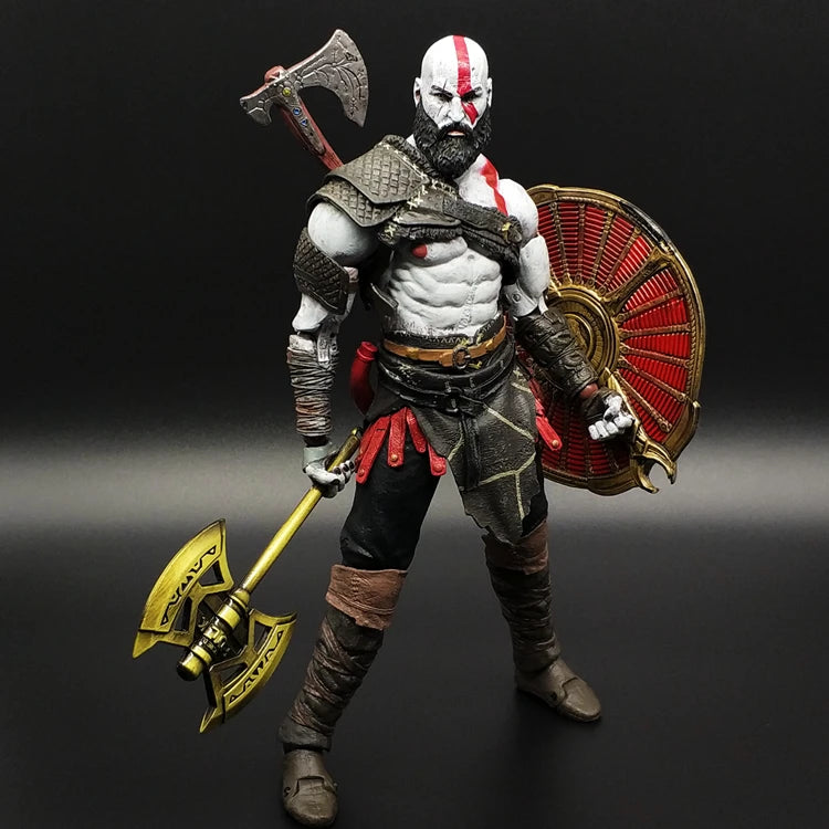 Limited Edition 7-inch Figure Model Kratos and Son, Movable Doll Collection Ornament