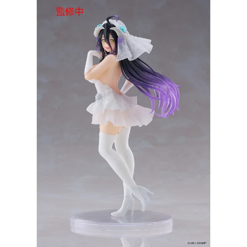 Original Anime Figure Bandai Taito Albedo Coreful Overlord Action Figurine PVC Toys Collector Model Doll