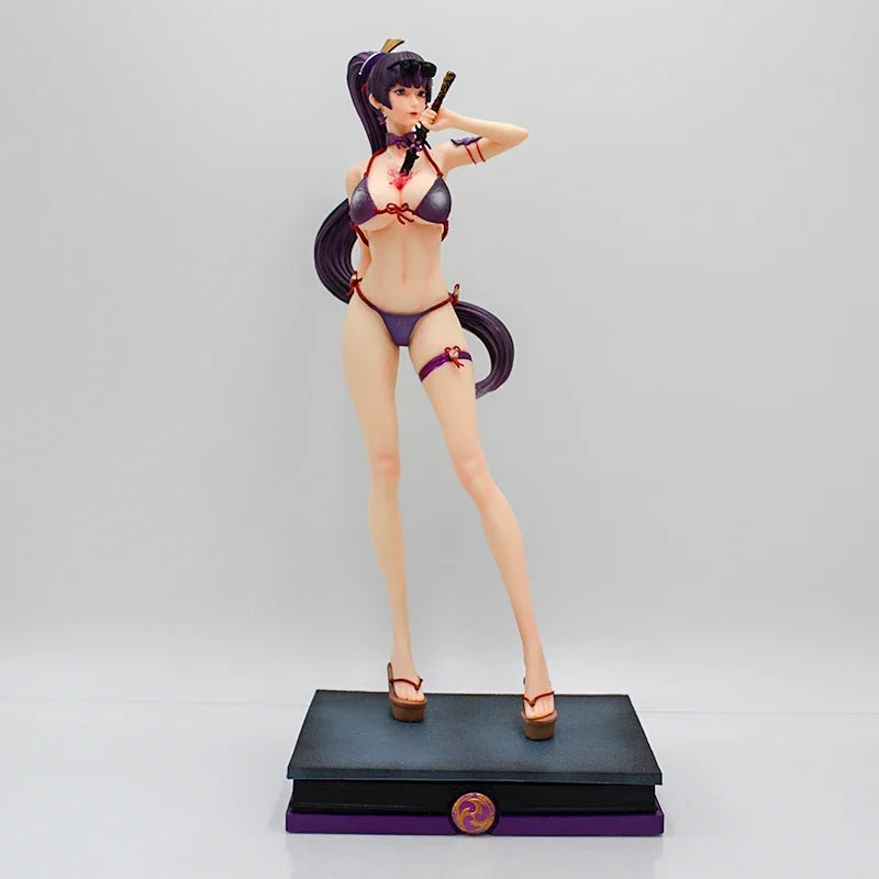 34cm Raiden Shogun Sexy Anime Girl Figure GK Beelzebul Yae Miko Action Figure Ningguang Figurine Collectible Model Doll Toy Gift