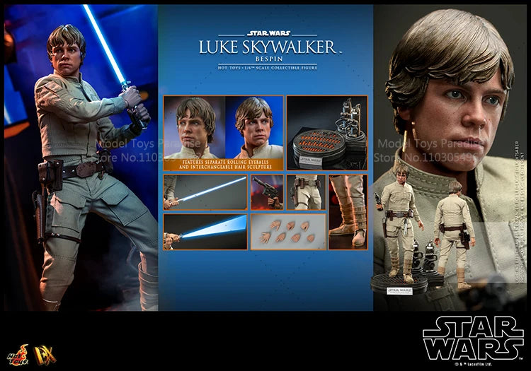 HOTTOYS HT DX24 1/6 Collectible Toys Luke Skywalker Star Wars Bespin Version Men Soldier 12Inch Action Figure Model Fans Gifts