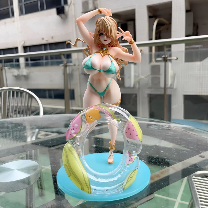 VERTEX Elf Village Cecil Kukulu Bathing Suits Girl Anime Figure PVC Action Figure Model Collection Statue Toys Doll Gifts
