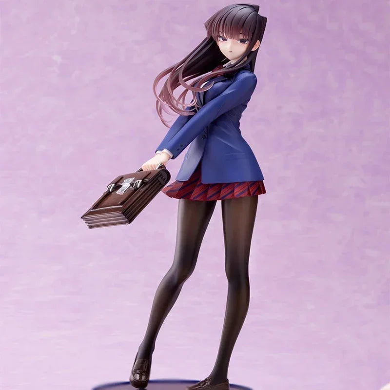25 cm Anime Komi Shouko Uniform Figur GK Kann nicht kommunizieren Modell Kawaii Komi San Actionfigur PVC Sammlung Ornament Geschenk Spielzeug