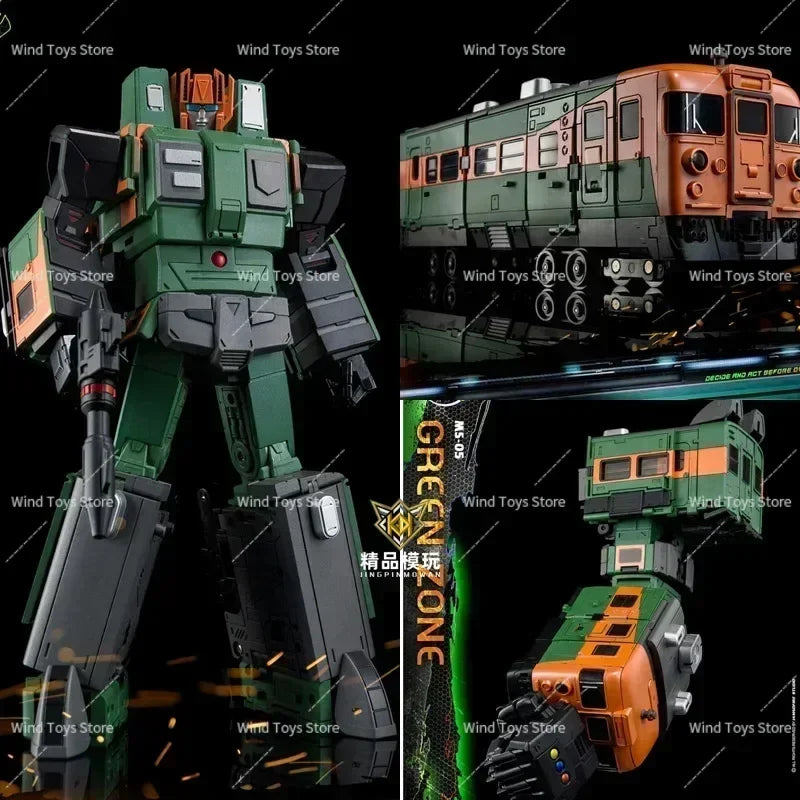 Trainbots Transformation Moon Studio Raiden Train Combination MS06 MS05 MS04 Moon Shine Action Figures Toy Hobby Gift Collection