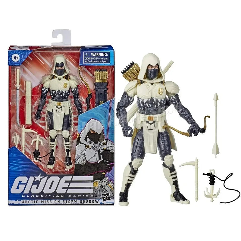 G.I. Joe Classified Series Snake Eyes Deluxe Action Figure Collection GIJoe Snake Cobra Commander Movable Figurine Model Toys