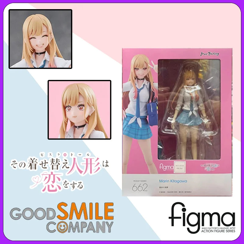 GSC figma #662 Marin Kitagawa My Dress-Up Darling Painted Complete Figure Finished Action Desktop Model Birthday Gift Statue