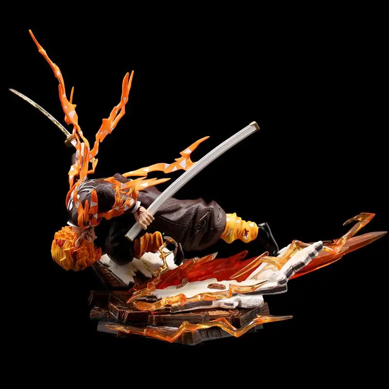 Anime Demon Slayer Akaza Figures Rengoku Kyoujurou Kokushibo Action Figure PVC Figurine Model Ornament Collectible Table Crafts