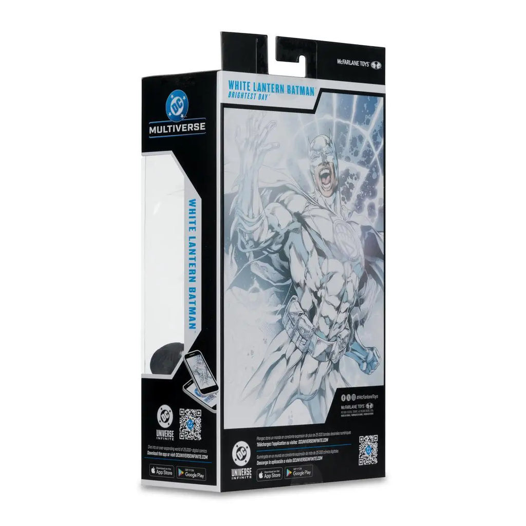 Mcfarlane Toys White Lantern Batman Brightest Day Chase 7in Action Figure Dc Multiverse Batman Model Doll Garage Kit