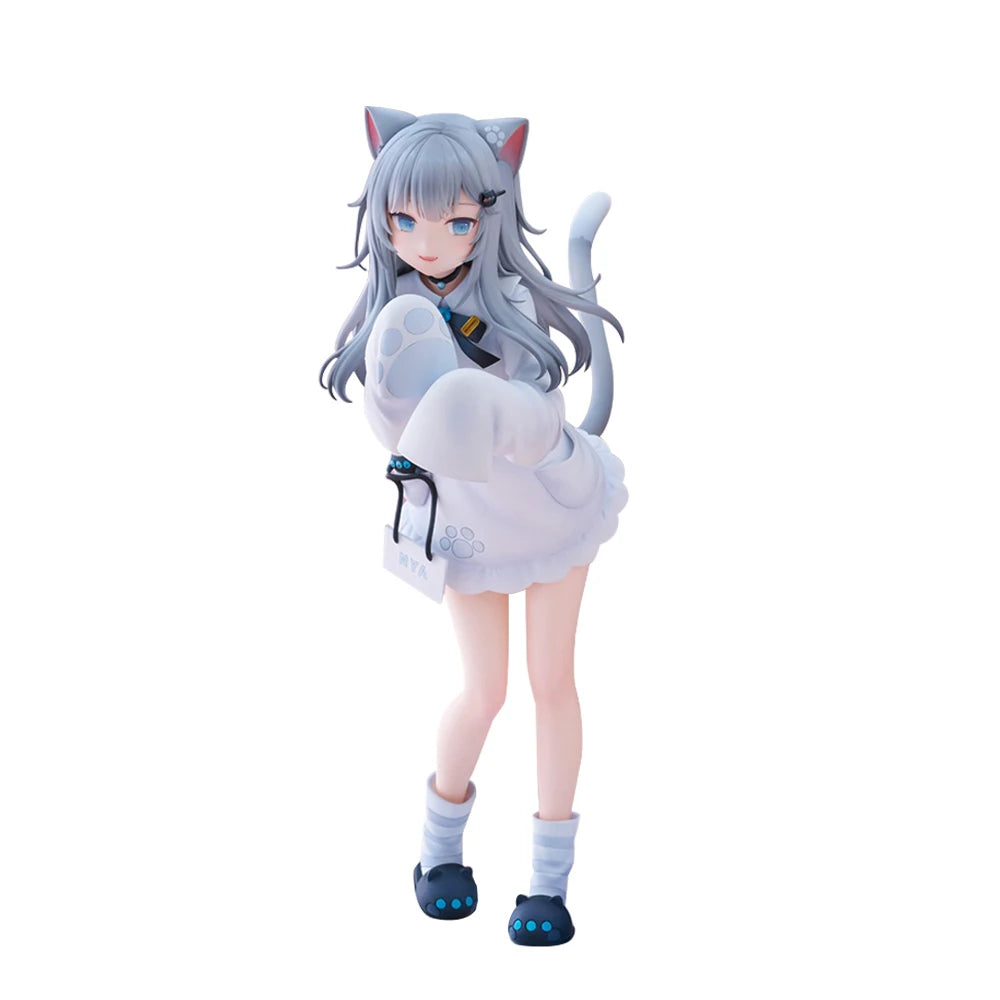 Original illustration figure Nachoneko Figure Stand Animation Model Toys adult Nacho Neko figure PVC statues ornament gifts 22cm