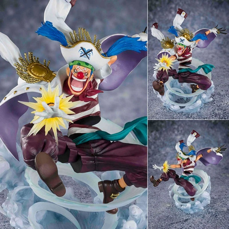 BANDAI F.Zero One Piece  Buggy the Clown Marineford War Original genuine PVC Action Anime Model Toys Figure Collection Doll Gift