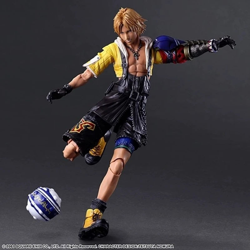Brand new in box PLAY ARTS Kai Final Fantasy X Tidus, approximately 10 inches tall, fully articulated action figure