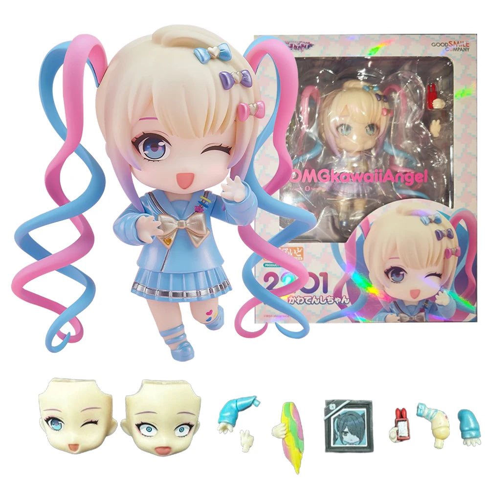 10cm Needy Girl Overdose Anime Figure OB11 Parade KAngel Action Figures Virtual Uploader PVC Collection Model Ornaments Toys