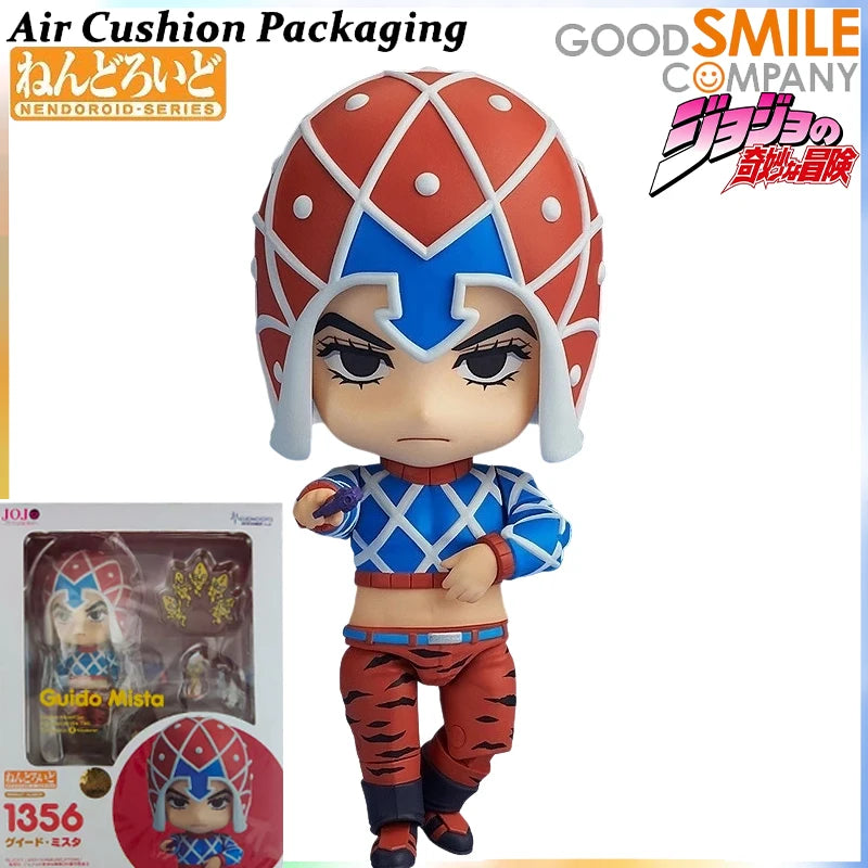 GSC Genuine Nendoroid Series Jojo's Bizarre Adventure Golden Wind‌ Giorno Giovanna Bruno Bujarati Action Figures Model Toys