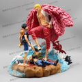 One Piece Actionfigur Donquixote Doflamingo Vs Luffy Anime Figur 21cm PVC Gk Statue Modell Puppensammlung Schreibtischdekoration Spielzeug