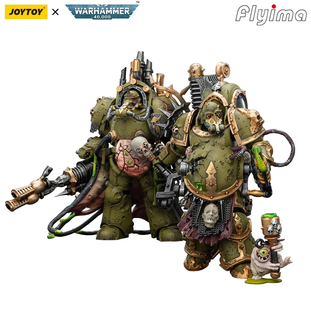 [Pre-order]JOYTOY Warhammer 40,000 1/18 Action Figure Death Guard Foul Blightspawn&Lord of Virulence 2PCS Model
