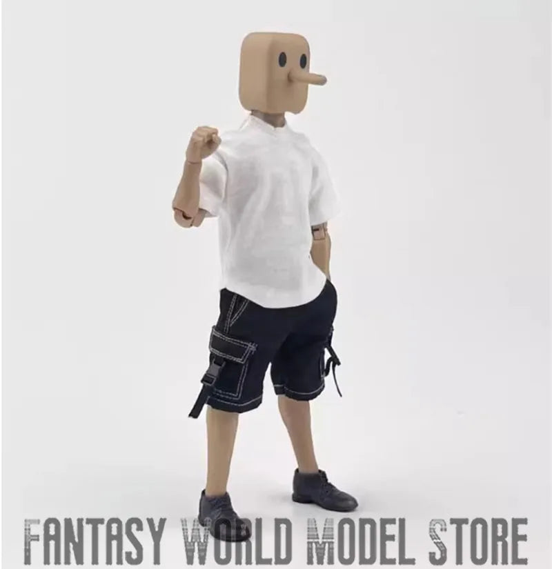 CCN1209 CCN1212 1/12 Male Soldier Clothing Set T-shirt Denim Shorts Fashion Casual Suit Hooded Coat Pants Fit 6" Action Figure