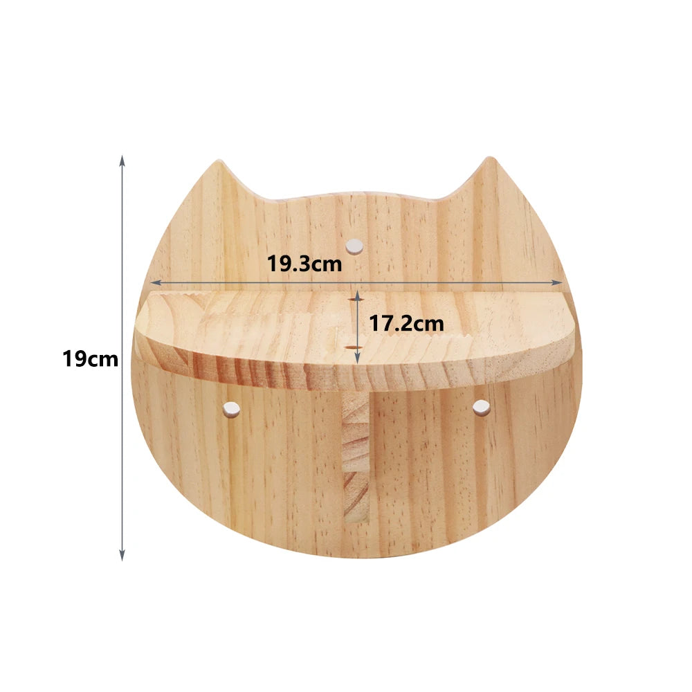 Cat Wall Climbing Shelf Steps Ladder Scratching Post Scratcher Bed Hiding House for Cats Tree Tower Pet Furniture Accessories
