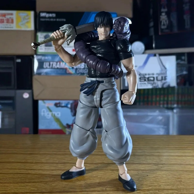Bandai Genuine In-Stock SHF Fushiguro Toji Jujutsu Kaisen Haimura Yu Yu Folding Multi-Joint Action Figure Model Ornament Toy Gif