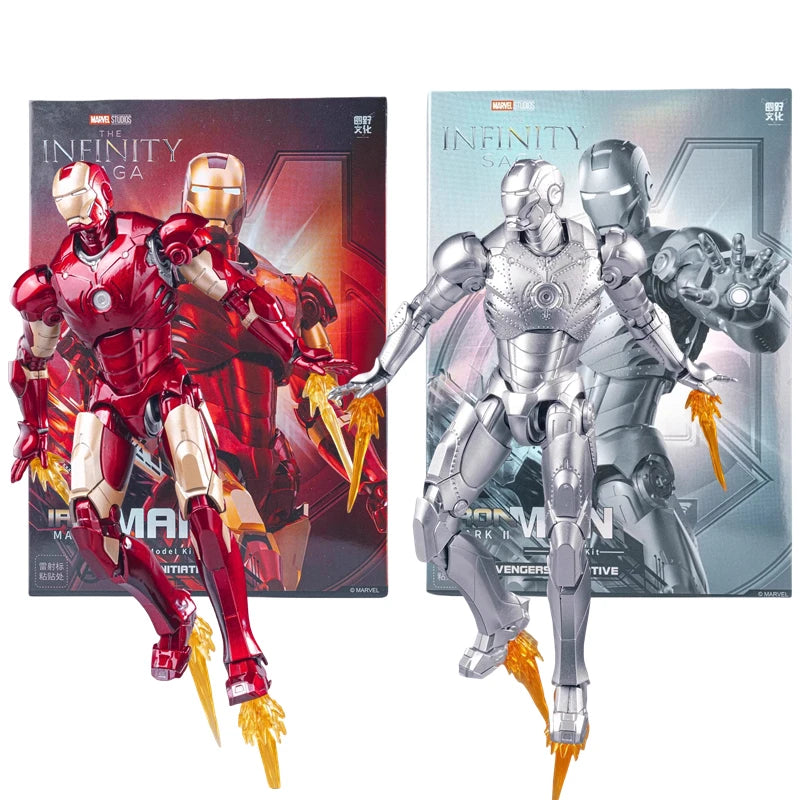 Fondjoy Original Iron Man 1/12 MK1 MK2 MK3 MK4 MK5 MK6 MK7 Assembled Marvel legends Tony Stark Action Figure Collect Toy Gift