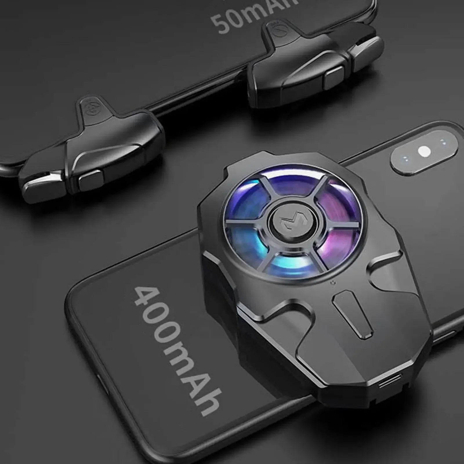 AK03 Mobile Phone Gaming Trigger Joystick Gamepad with Radiator Controller Trigger Button for IPhone/IOS/Android Shooting G O6E7