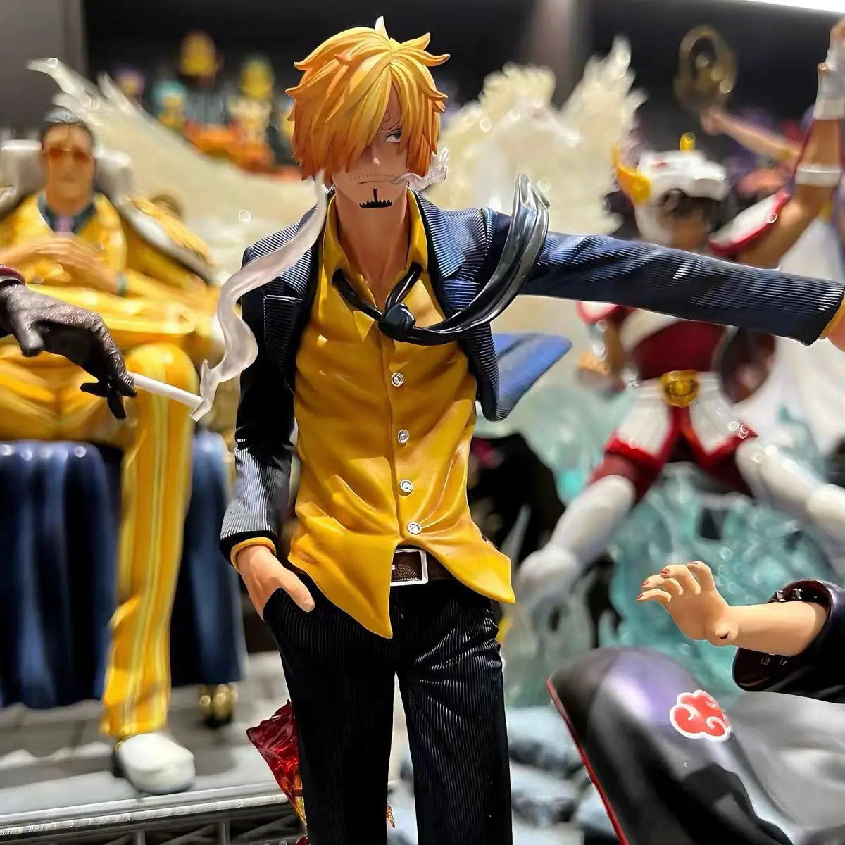 26cm One Piece Sanji Anime Figure Fashion Show Sanji Figurine Pvc Model Statue Doll Decoration Collection Ornaments Toys Gift