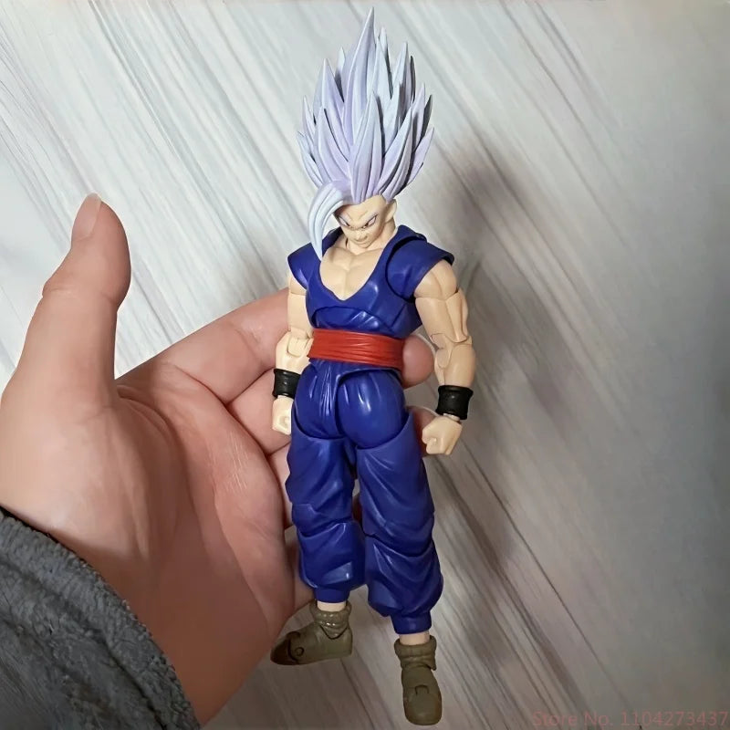 New Shf Dragon Ball Son Gohan Beast Action Figure Pvc Collection Dolls Anime 17cm Super Saiyan Gohan Figurine Desktop Toys Gifts