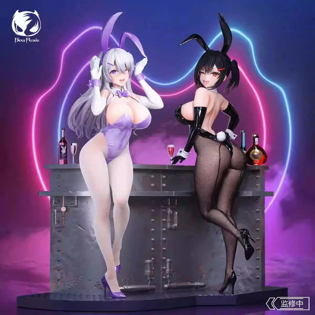 Bearpanda Bunny Girl Asanagi Rin Xiya 3D Crystal Eye Temperature Paint Kawaii Garage Kit Creative Scene Models Classic Anime Toy