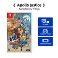 APOLLO JUSTICE: ACE ATTORNEY TRILOGY- Nintendo Switch Game Card Games Cartridge Physical Card support TV Tabletop Handheld Modes