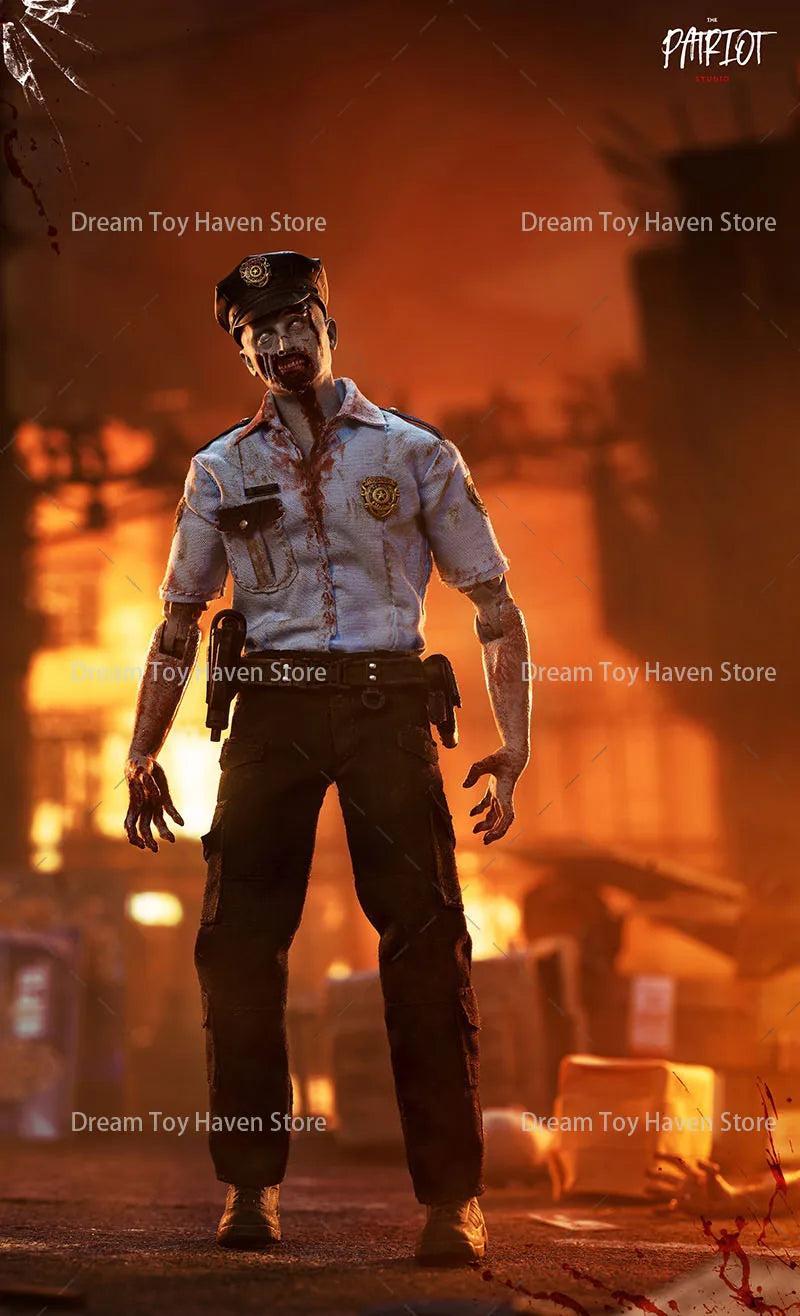 Patriot Studio 1/12 Scale Male Soldier Angry Zombie Police Officers Depraved Officer 6Inch Action Figure Collectible Dolls