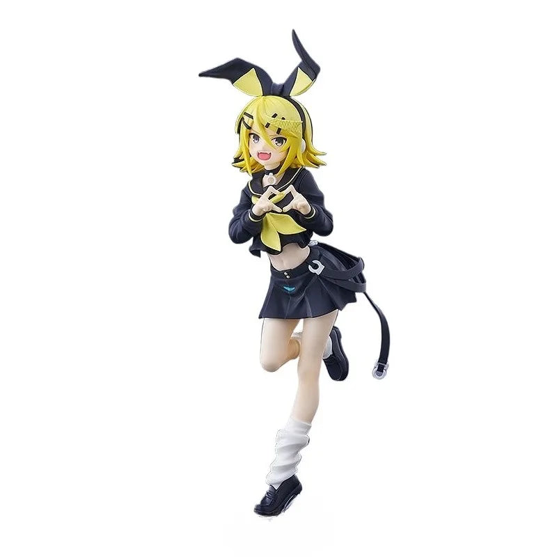 In Stock Genuine Good Smile Company Vocaloid Kagamine Rin Pop Up Parade Bring It on Ver L Anime Figure Garage Kit Model Toys