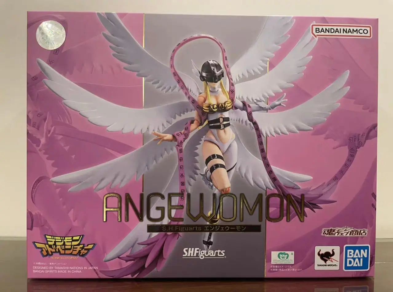 100% Original Bandai Shf Limited Edition Digimon Adventure Angewomon Kit  In Stock Anime Action Collection Figures Model Toys