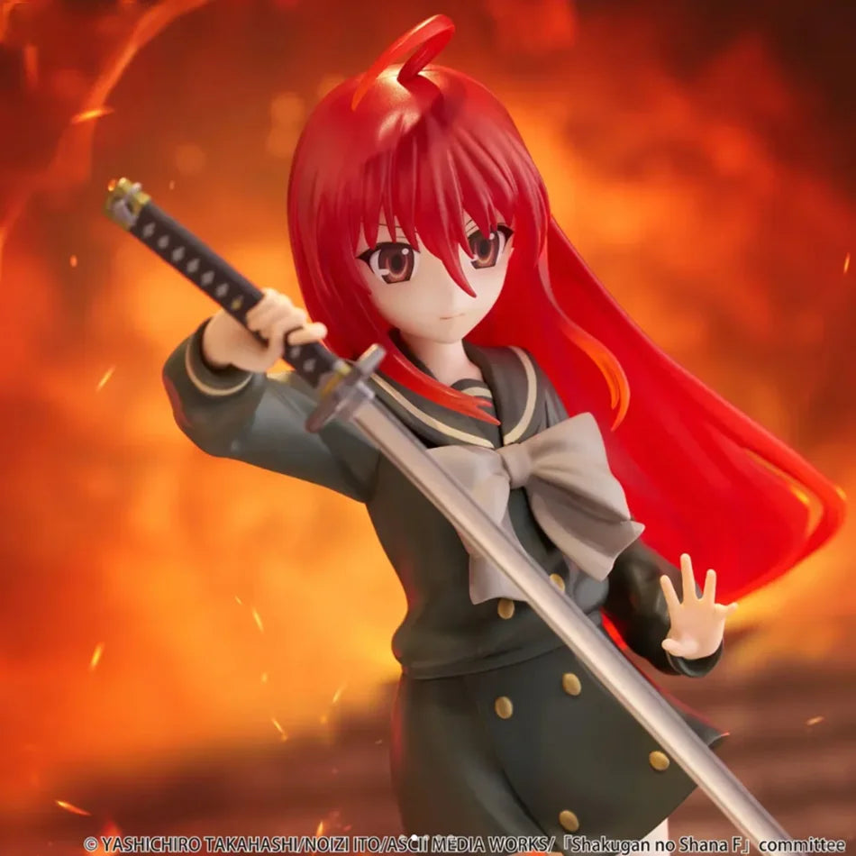 19cm Japanese anime The Shakugan no Shana Shana Flame-Haired Blazing-Eyed Hunter Action Figure PVC Adult Collection Model Toys