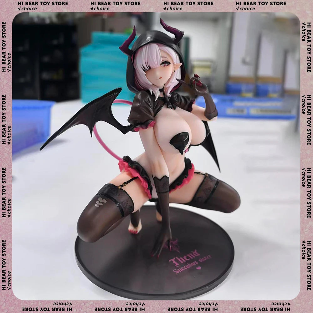 20cm Aixlan Succubus Sister Tina Sexy Girl Action Figure Native 18+ For Adult Collectible Model Halloween Christmas Gift Toys