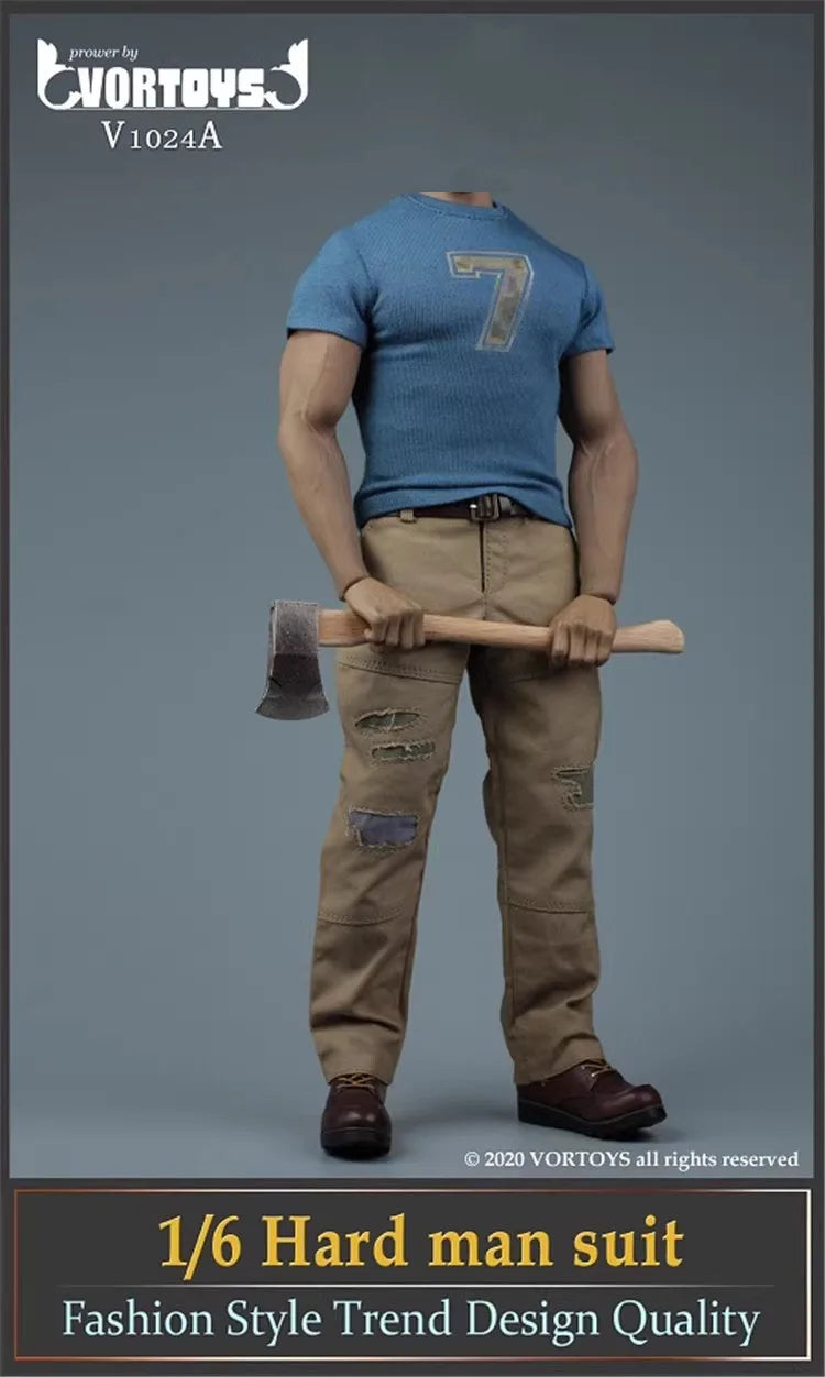 VORTOYS V1024 1/6 Soldier Tough Guy Workwear Set Clothing Model Toy Accessories Fit 12'' Action Figure M34 M33 Body In Stock