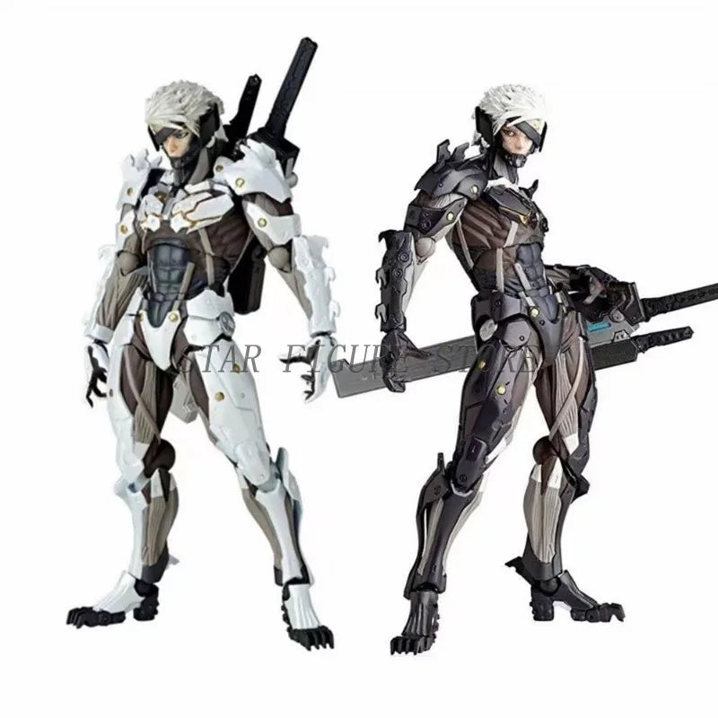 Kaiyodo Metal Gear Solid Raiden Action Figure PVC Movable Collection Revoltech Solid Snake Jack Figurine Model Toy Child's Gifts