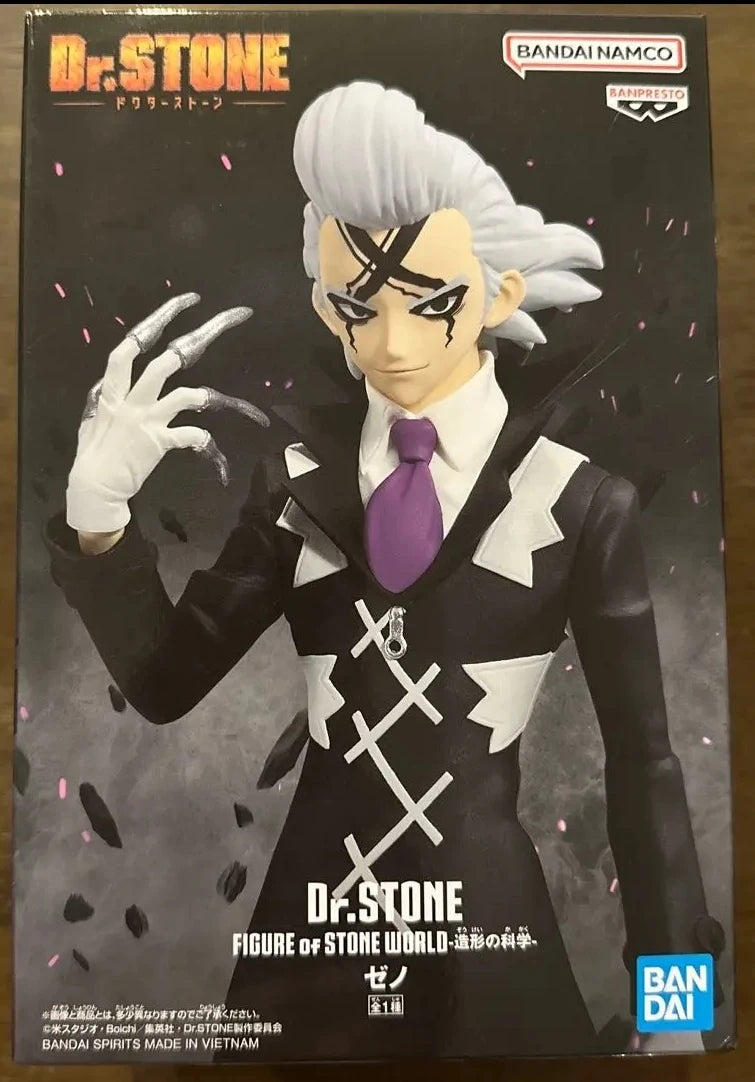 Bandai Dr.stone Figure of Stone World Xeno Houston Infield Amber Nanami Ryusui Ishigami Senkuu Genuine Figure Model Toy Gift