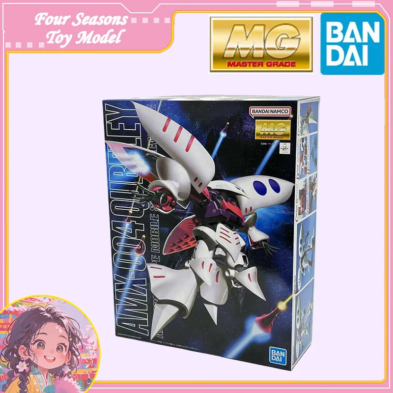 Fast Shipping Bandai Anime GUNDAM MG AMX-004 QUBELEY Original Model Toys Action Figure Collectible Ornaments Children Christmas