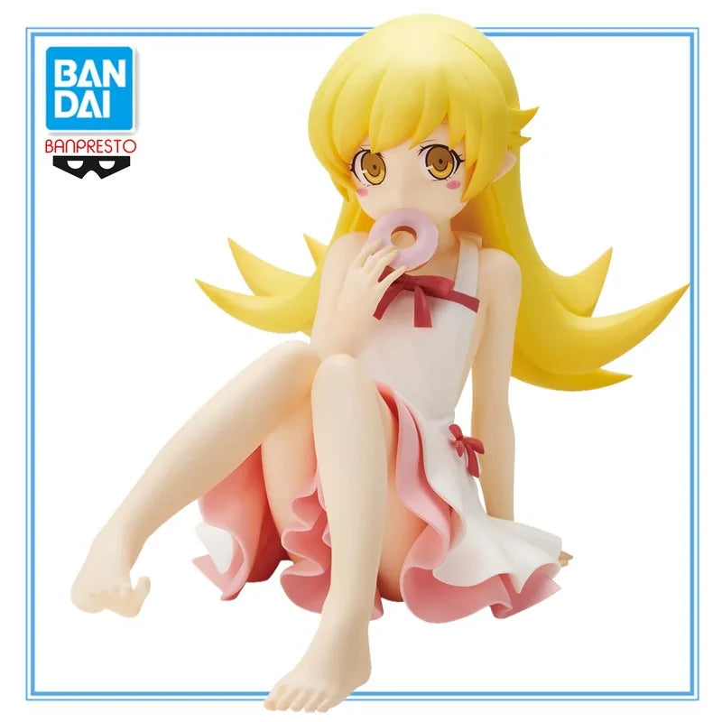 In Stock BANDAI BANPRESTO Nisioisin “MONOGATARI Series” Oshino Shinobu Relax Time Anime Action Figures Model Collection Toy Gift