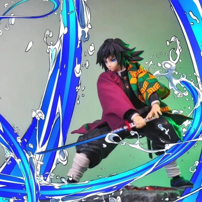 Demon Slayer Аниме Tomioka Giyuu Ново Shf Ръчно изработено кимоно облекло Облекло е подходящо за подвижни хуманоидни играчки размер 1/12