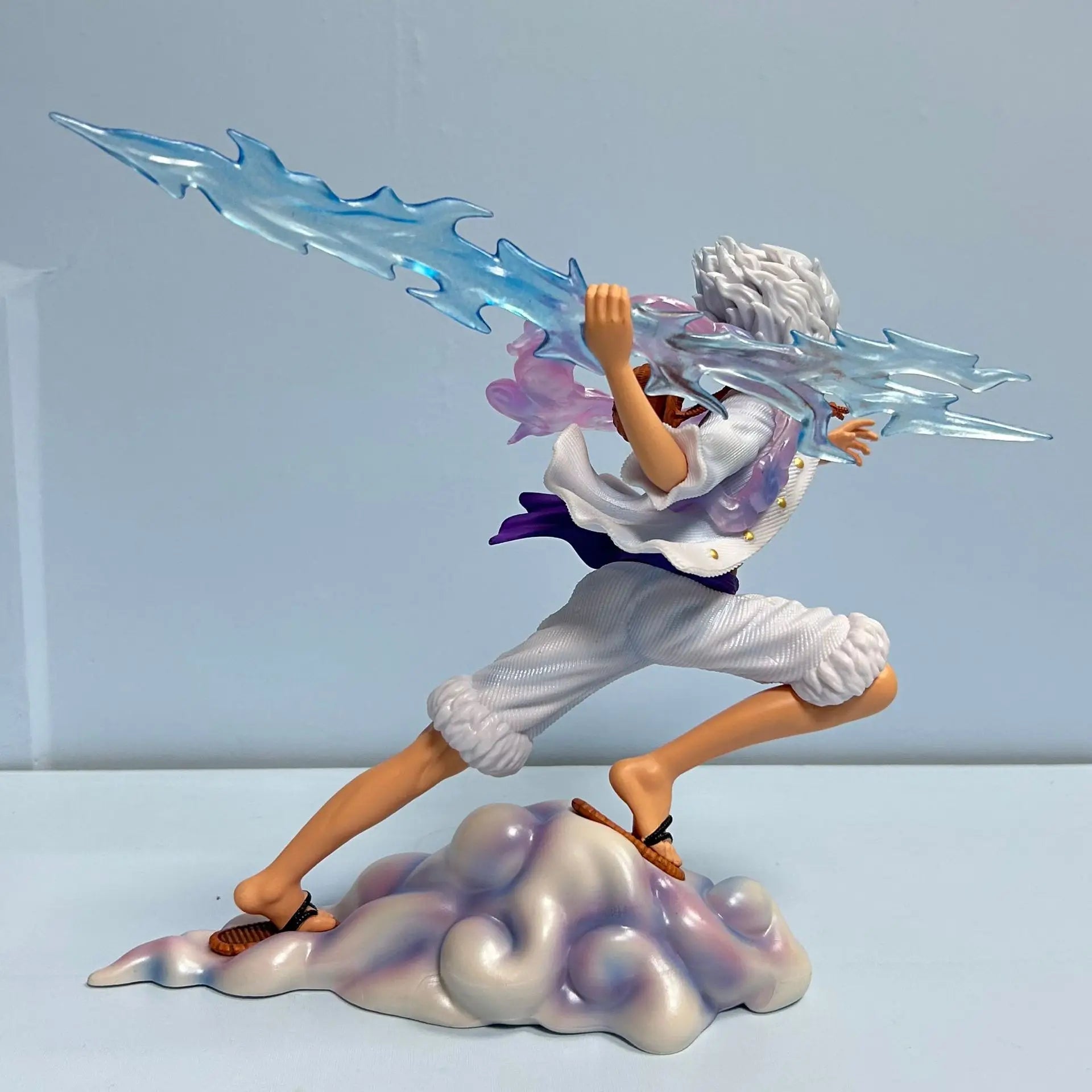 20cm One Piece Sun God Nica Luffy Action Figure Anime Stepping On The Cloud Luffy Figurine Pvc Model Collection Statue Toy Gifts