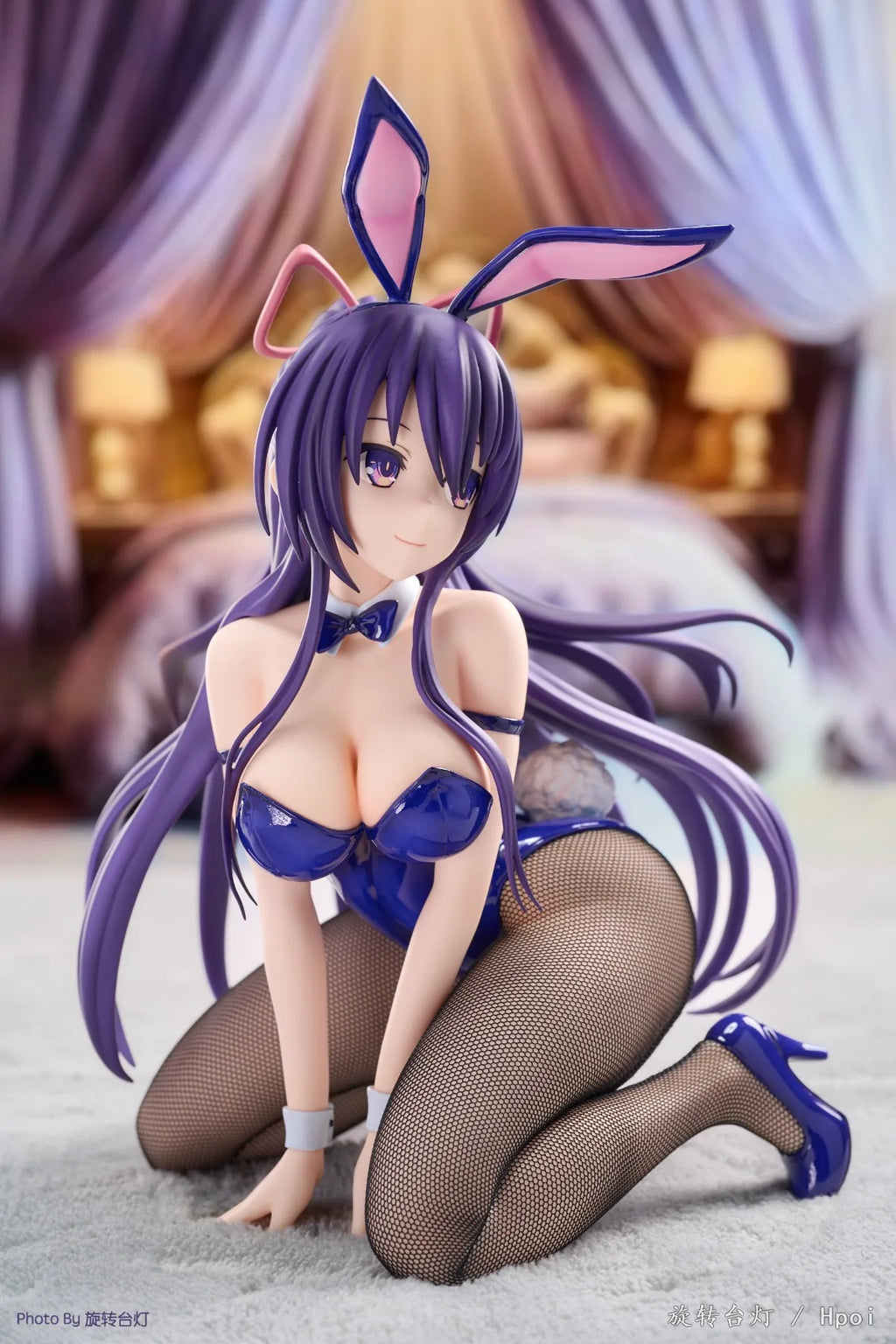 13CM Anime DATE A LIVE Yatogami Tohka FigureBunny Girl Kneeling Posture Desktop Cute Gift Collection Decoration Ornaments PVC