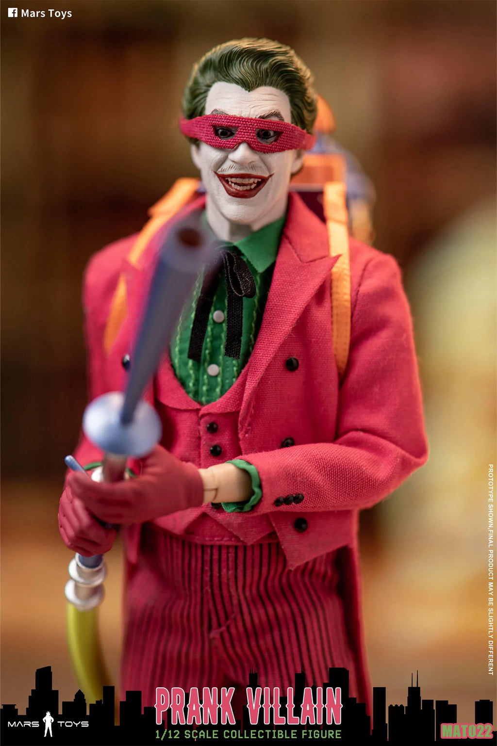 In Stock Mars Toys Joker 1996 PRANK VILLAIN 1/12 Scale Collectible Figure Movability Model Toys Collection Cloth clothes MAT022