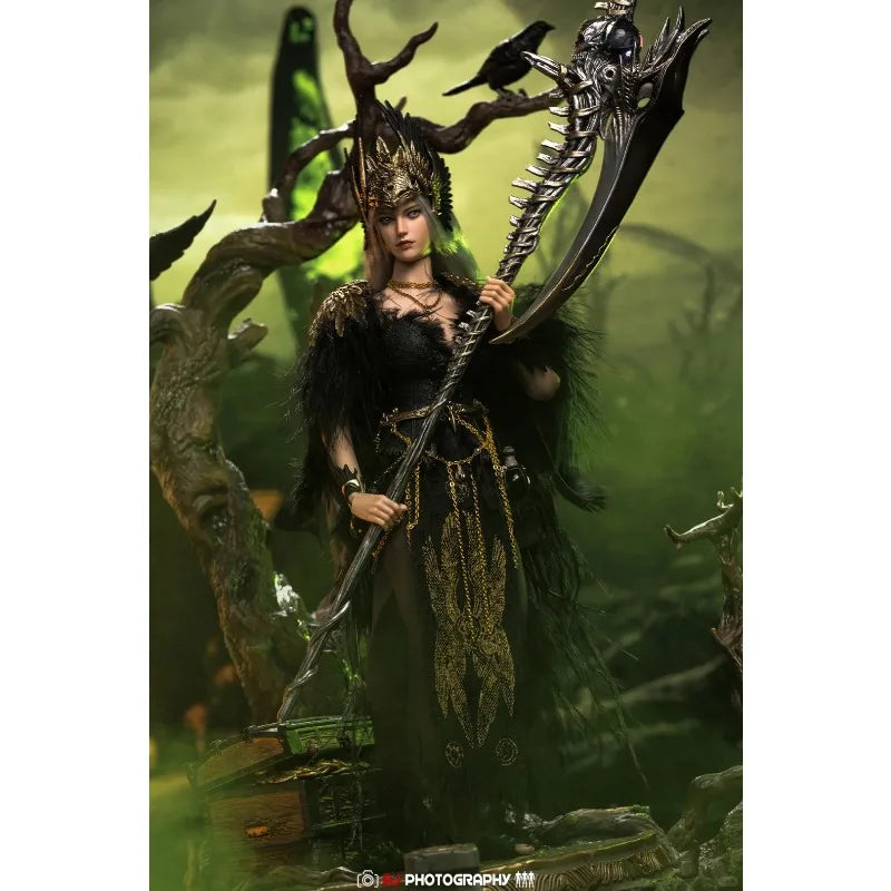 【 in Stock 】 POP COSTUME Original 1/6 WH004 Witch Hunter - Crow Female Solo Doll Doll Model Toy Boy Gift Collection