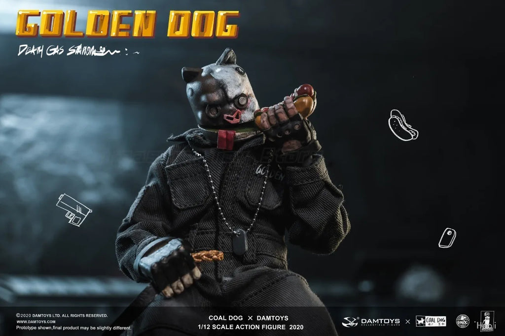 【In Stock】Original DAMTOYS CoalDog GOLDEN DOG 1/12 Action Figure Model Toy Gifts