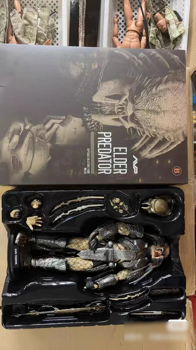 New 1/6 Scale The Predator Action Figure Scar Predator MMS190 PVC Hot Toys For Man Gift For Birthday Doll Anime Figure Model