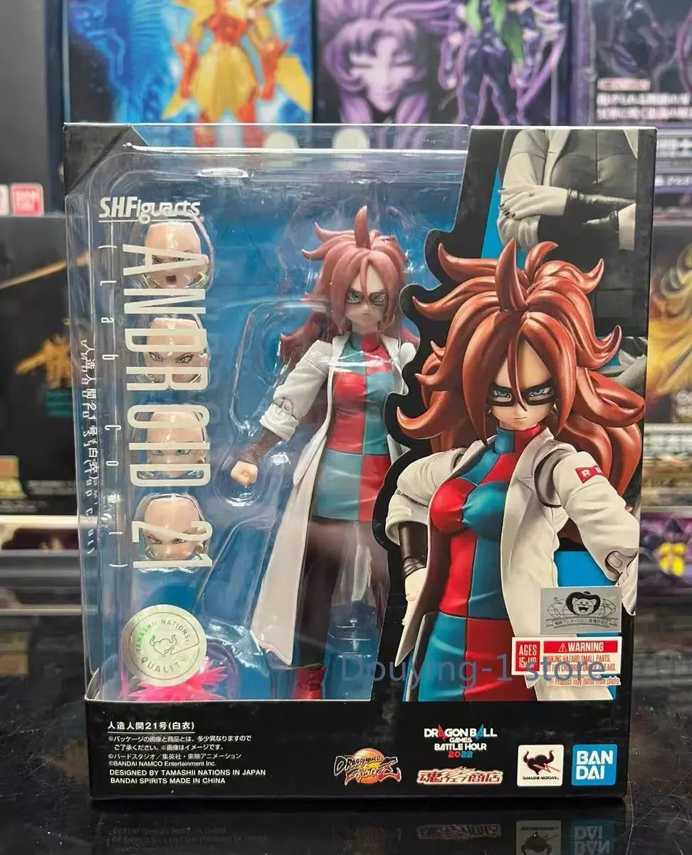 Lab Coat Figure In Stock Bandai SHF SH Figuarts Android 21 Lab Coat No.21 Action Figur ...