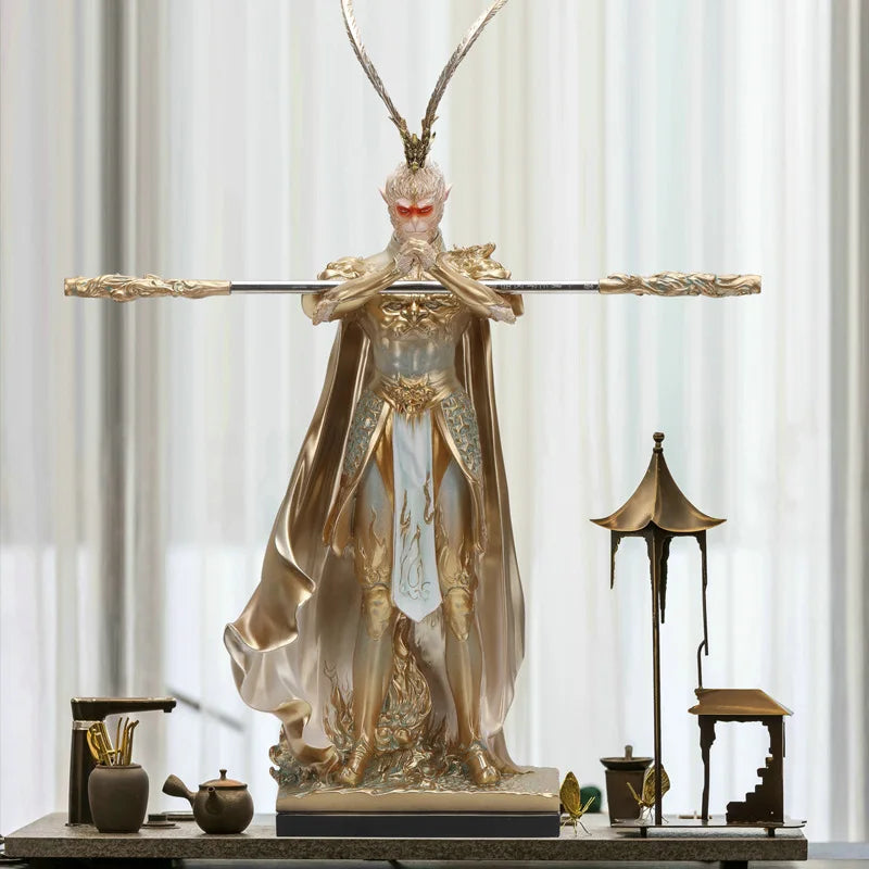 Battle Buddha Sun Wukong Art Deco Great Sage Living Room TV Cabinet for Home Decor Office or Housewarming Gift New Home