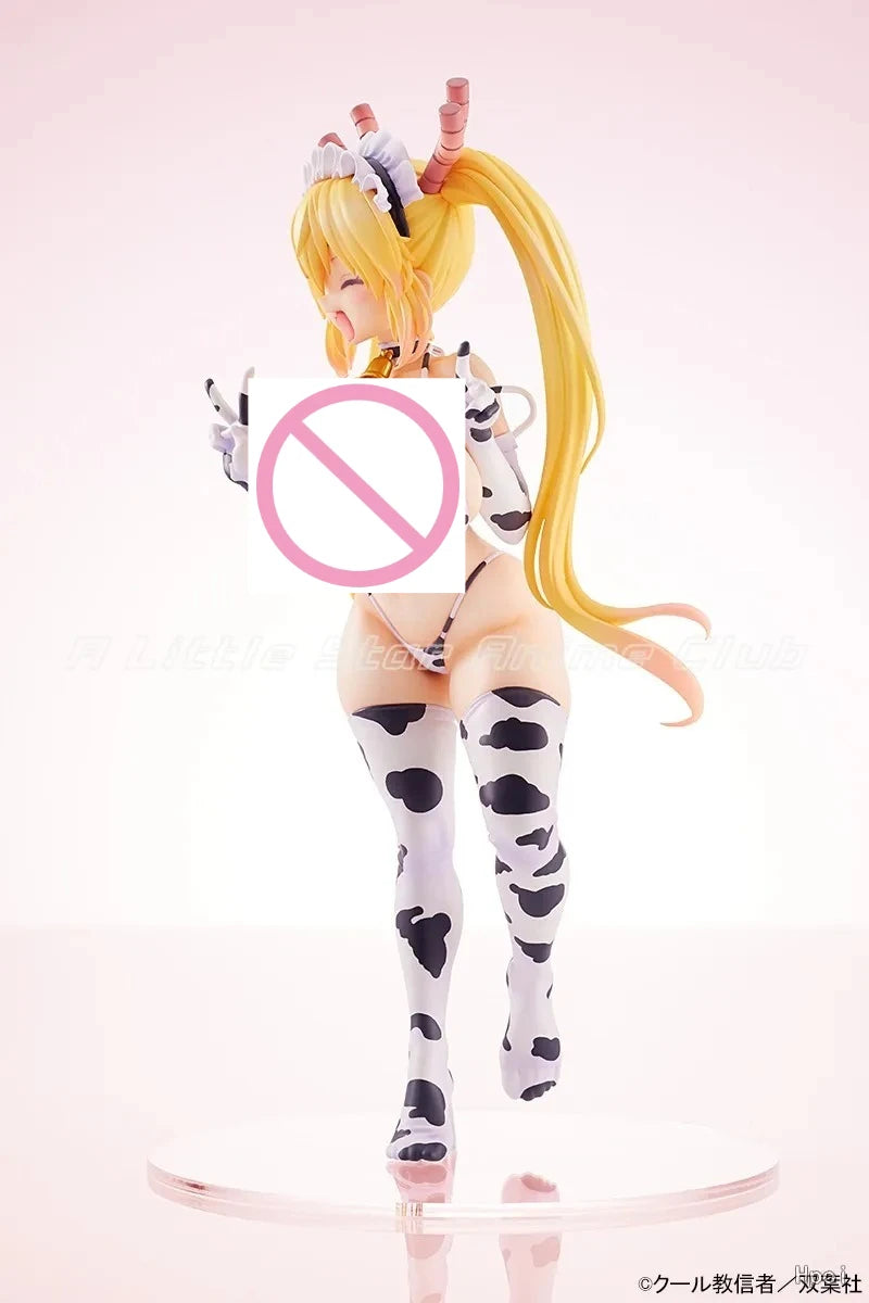 In Stock Original AMAKUNI Miss Kobayashi's Dragon Maid Tohru Cow Swimsuit Anime Figure Collection Model Gift Toys