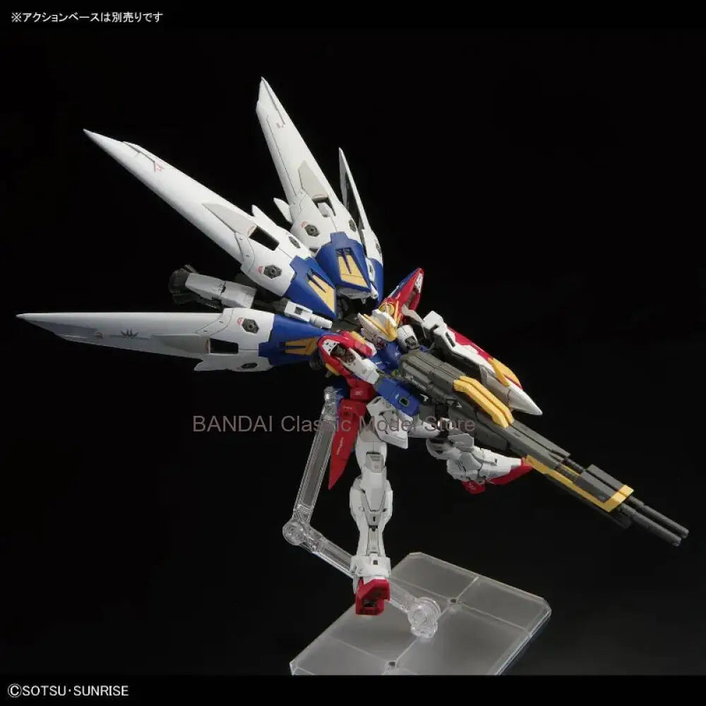 Bandai RG 1/144  Wing Gundam Zero Action Figure Mobile Suit Gundam Wing Endless Waltz Anime FiguresCollection Model Toys