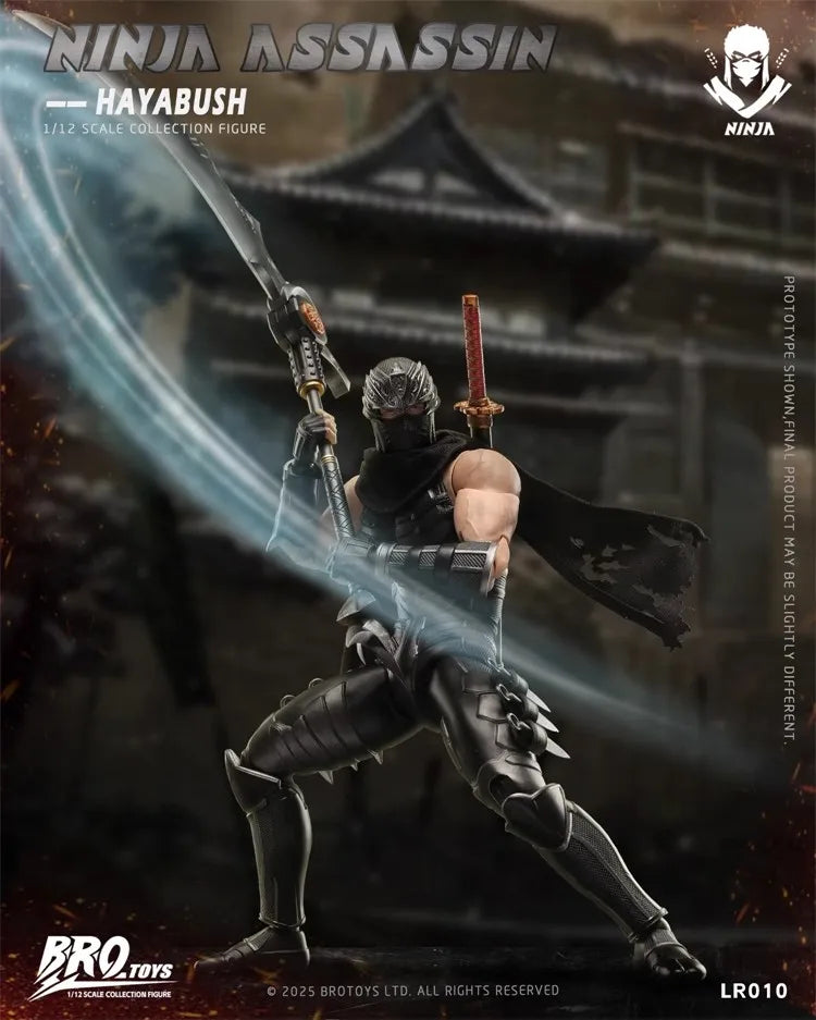 TYCTOYS Genuine BROTOYS 1/12 LR010 Ninja Assassin Falcon - Ninja Gaiden 6-inch Full Set Action Figure Model Toy Holiday Gifts