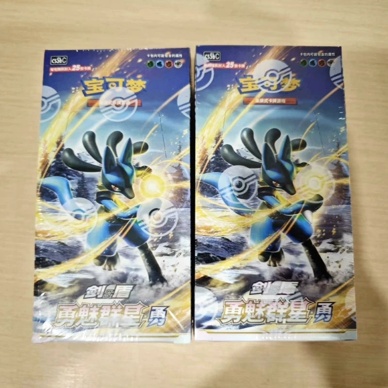 100%Original Genuine PokéM0n Trading Ptcg Card Chinese 7.0 Brave Charming Stars Pre-Group Booster Pack Construct Gift Child Gift